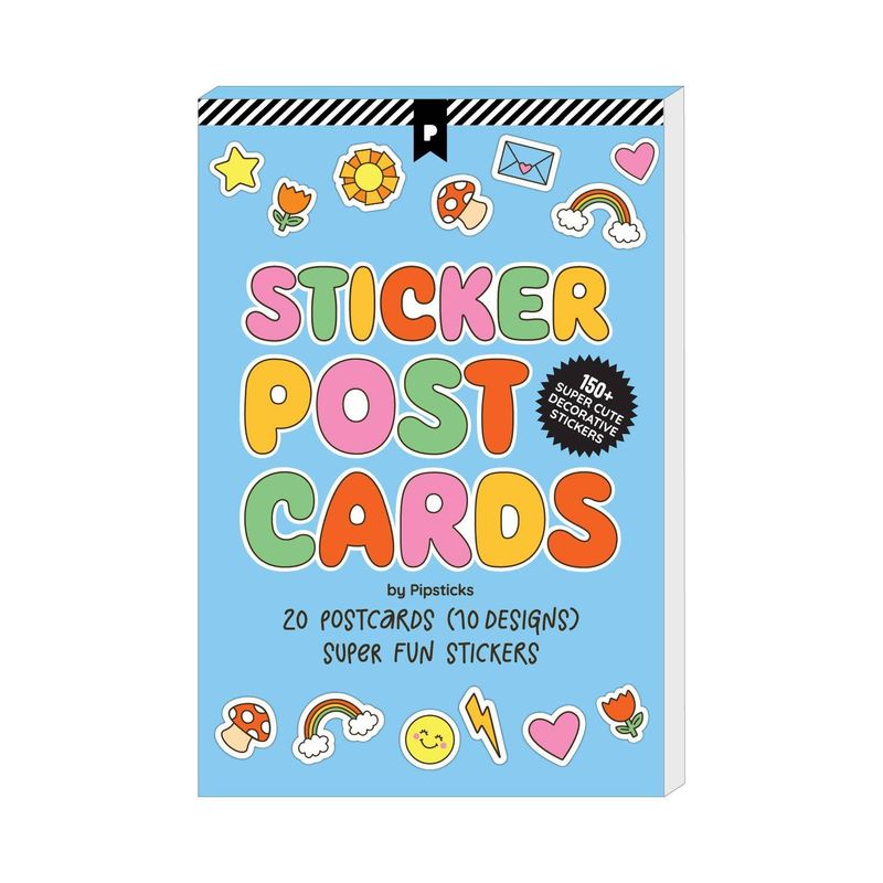 Super Cute Sticker Postcards Book