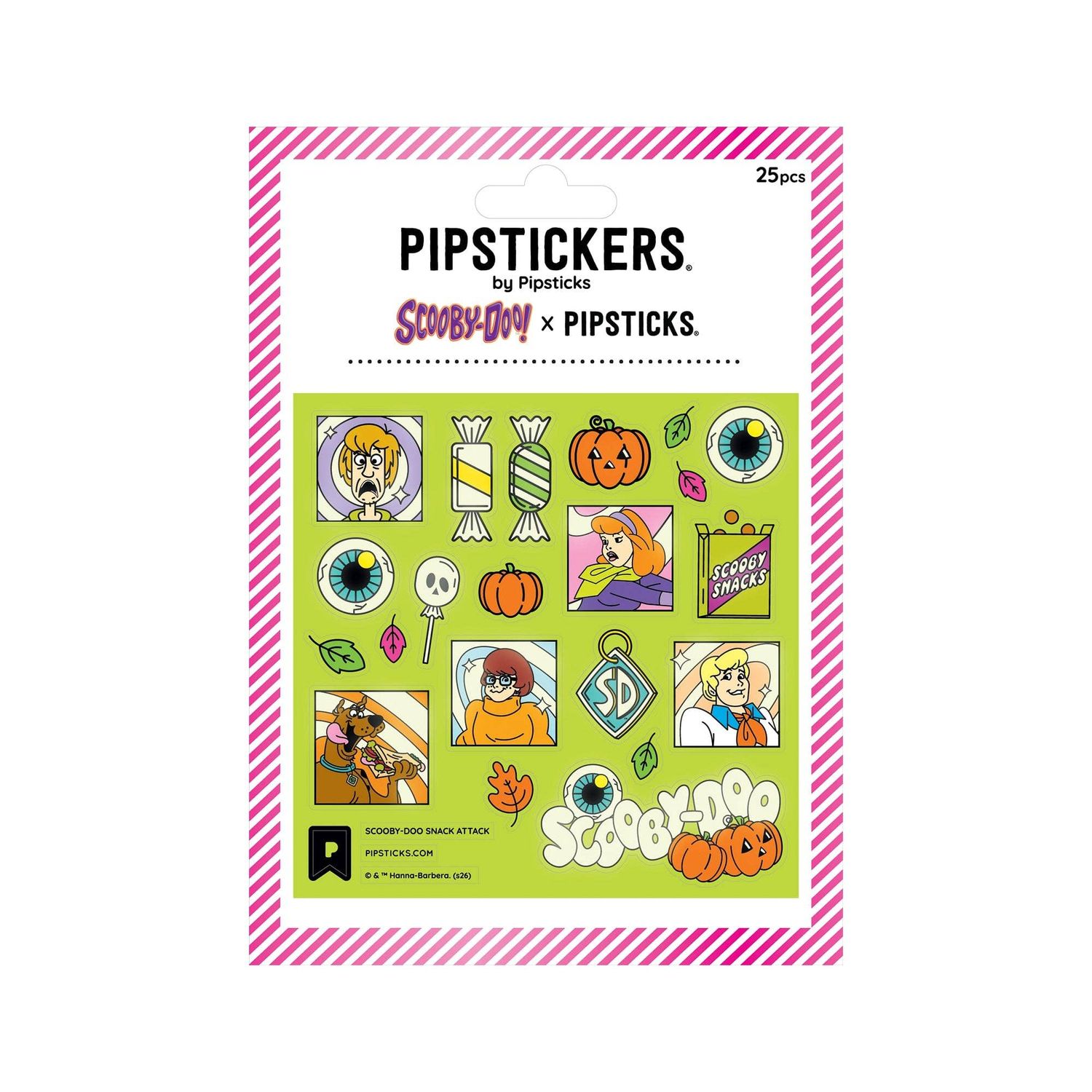 Glow-in-the-Dark Scooby-Doo Snack Attack PipStickers
