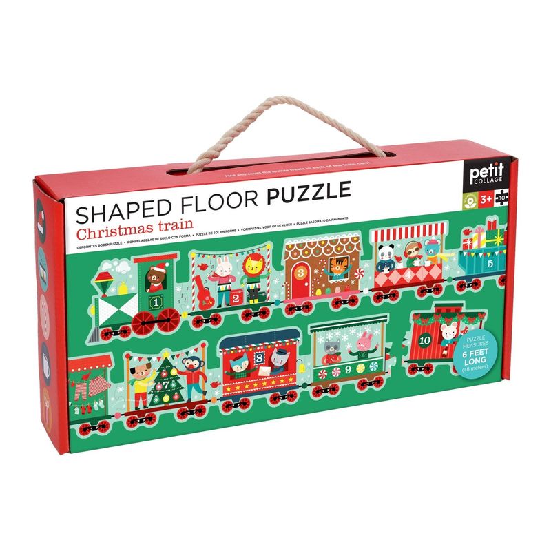 Christmas Train Shaped Floor Puzzle