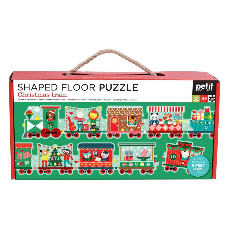 Christmas Train Shaped Floor Puzzle