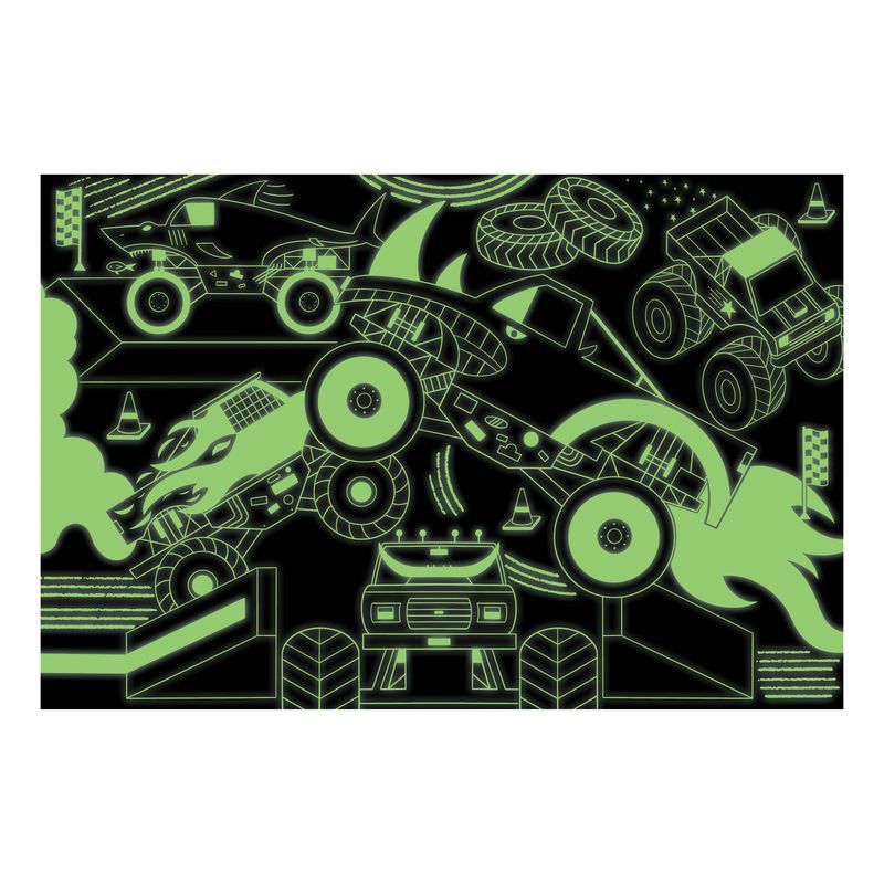 Monster Trucks 100pc Glow in the Dark Puzzle