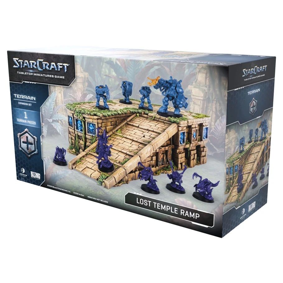 STARCRAFT MINIS GAME TERRAIN LOST TEMPLE RAMP EXP