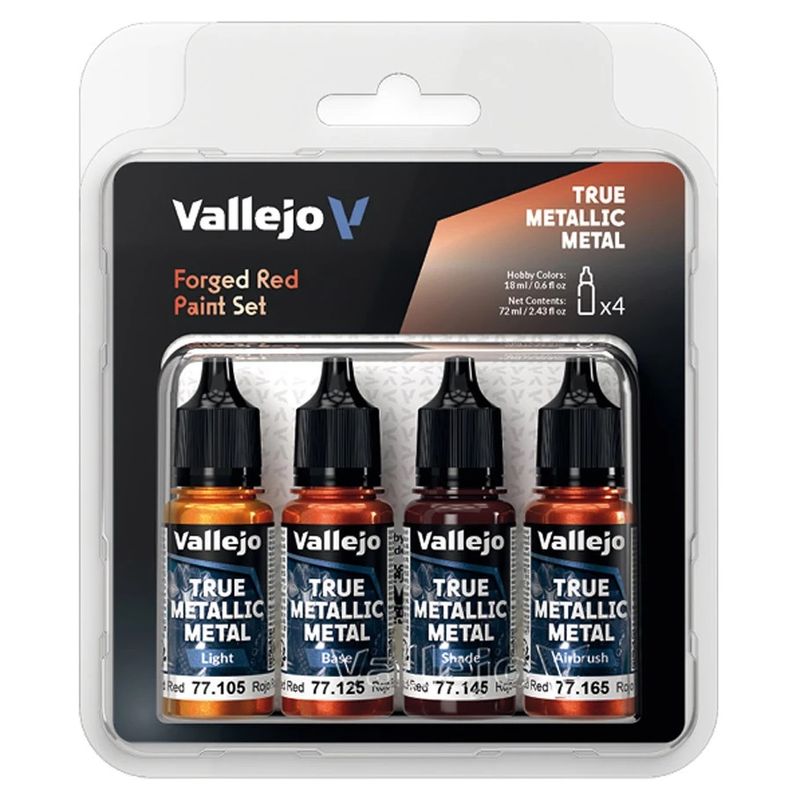 True Metallic Metal: Forged Red Color Set 4pk