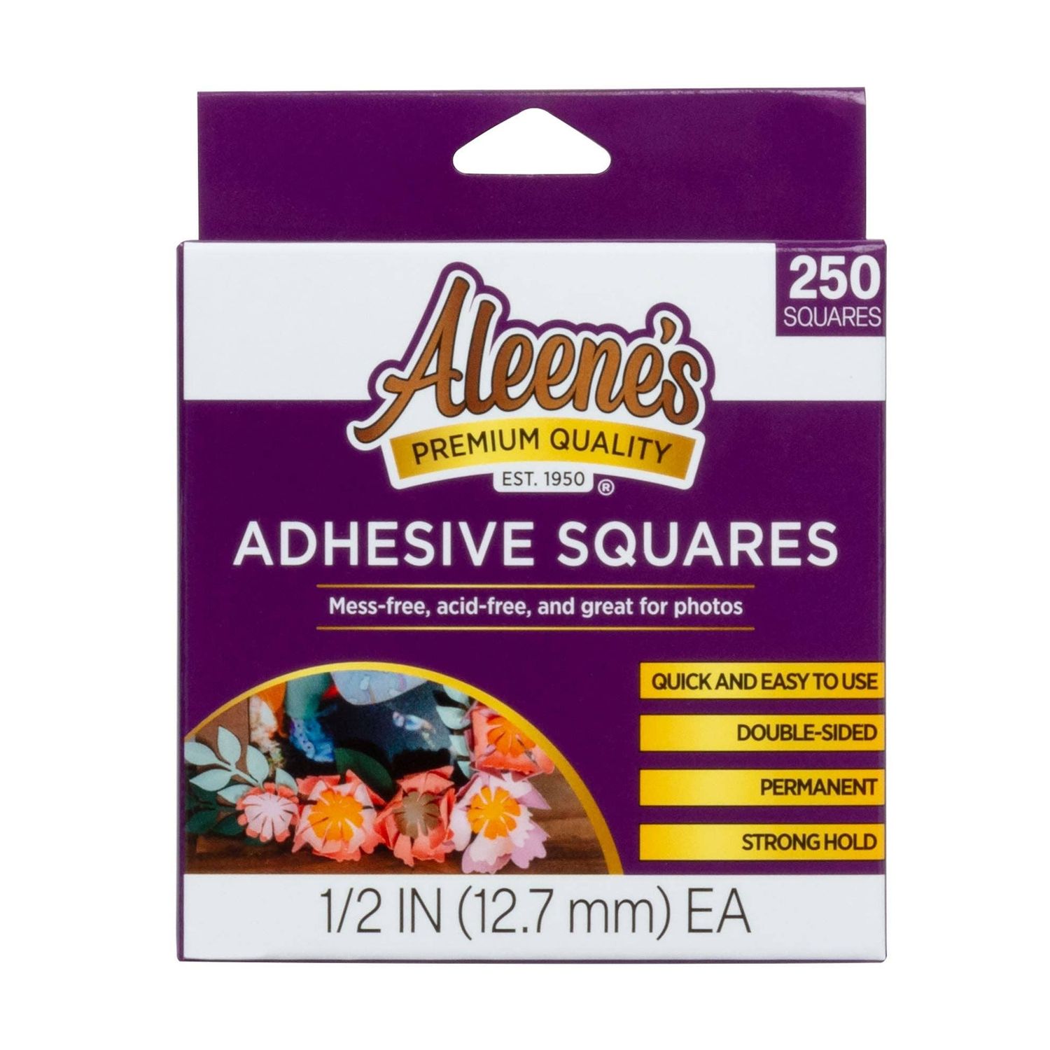 Aleene's Adhesive Squares 1/2" Roll 250 Count