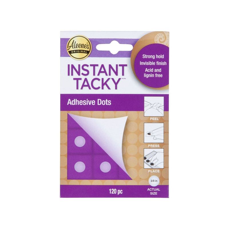 Aleene's Instant Tacky 3/8 inch Adhesive Dots 120 Pack