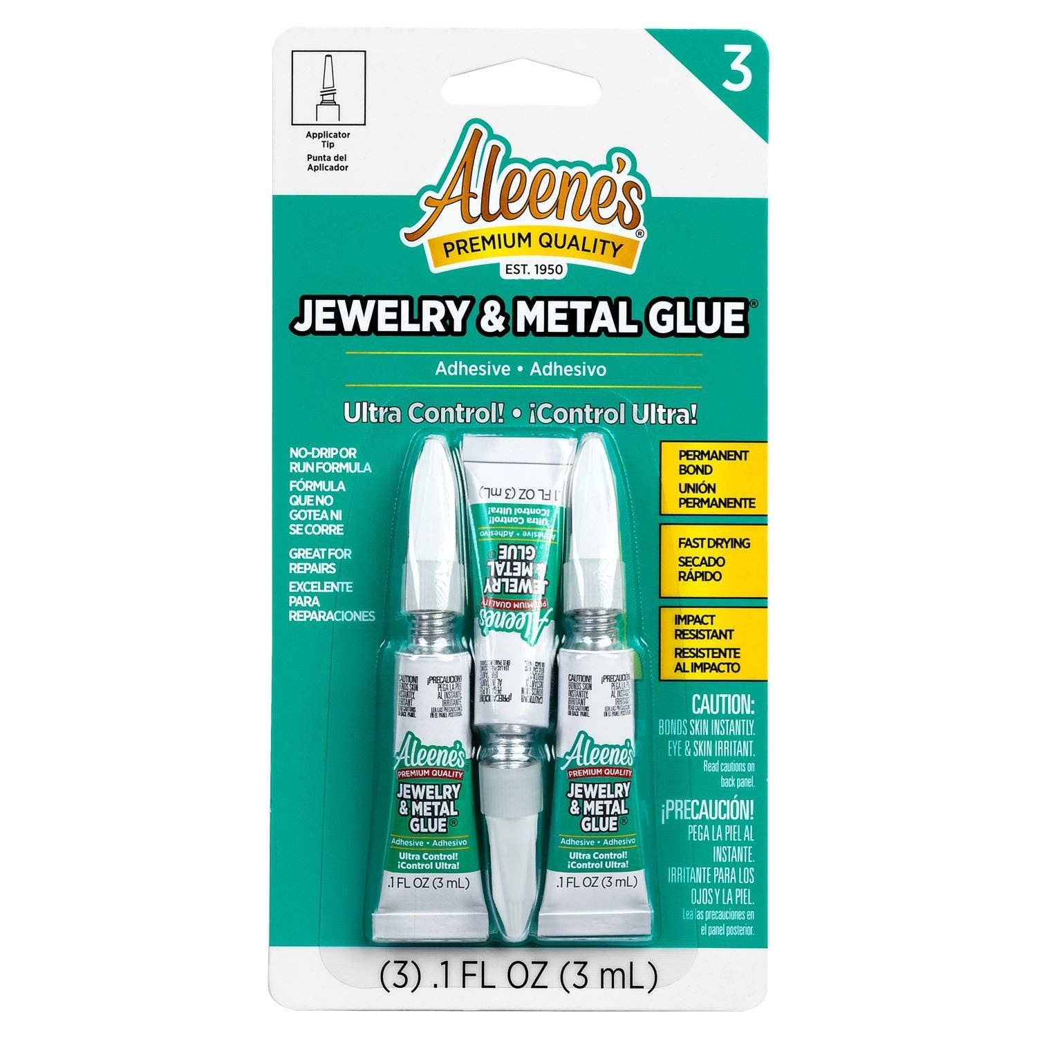 Aleene's Jewelry &amp; Metal Glue .1 fl. oz. 3 pack