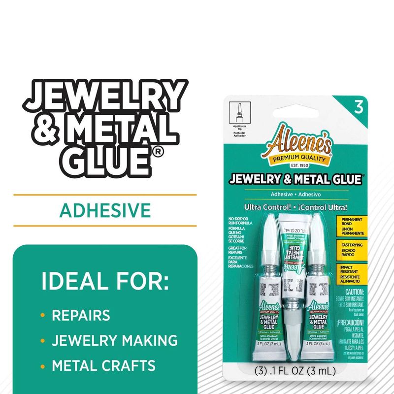 Aleene's Jewelry &amp; Metal Glue .1 fl. oz. 3 pack