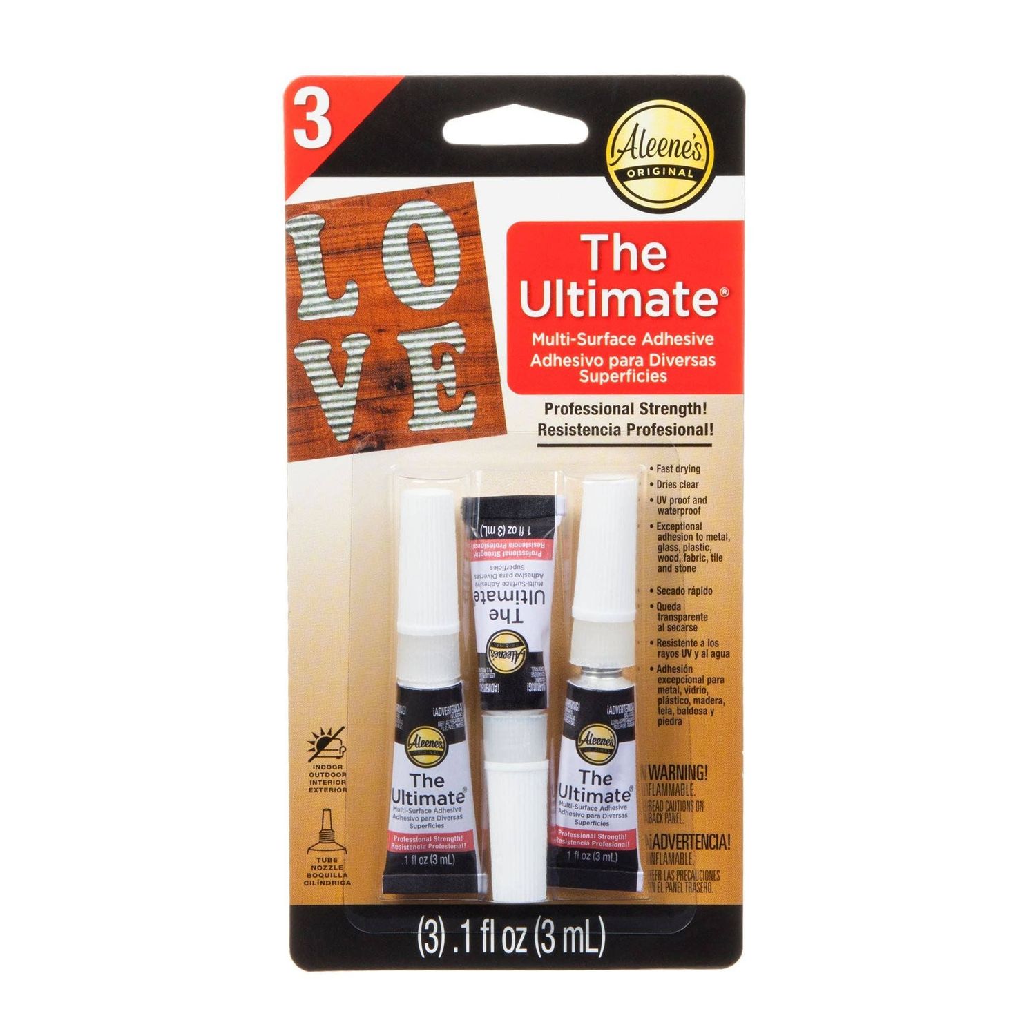 Aleene's The Ultimate Multi-Surface Adhesive .1 fl. oz. 3 Pack