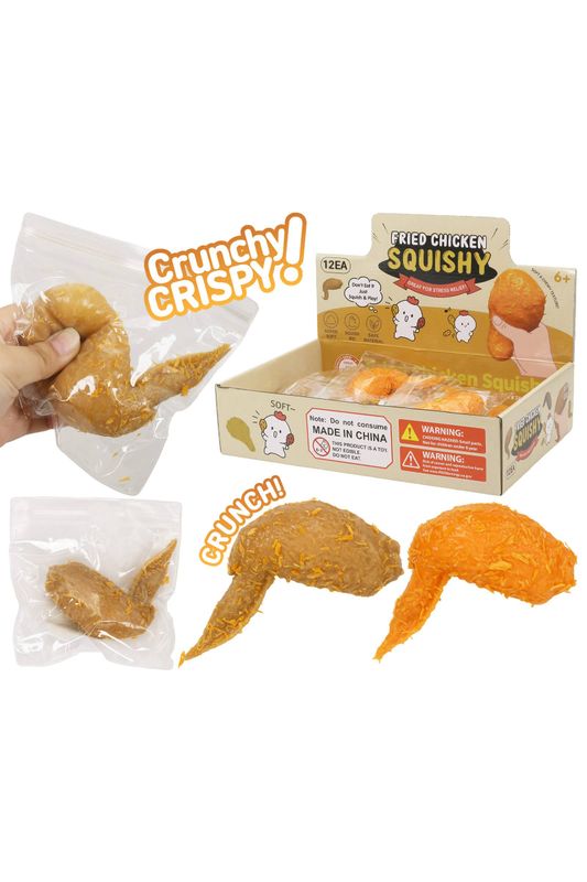 Crispy Chicken Wing Squishy in Bag