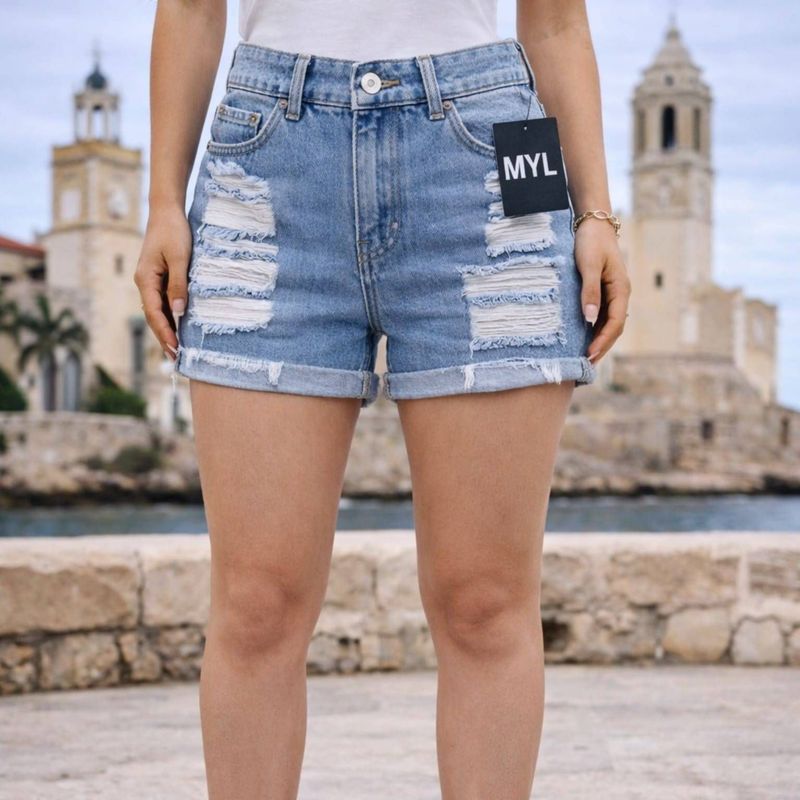 Short DenimShort Denim Estilo Vintage
