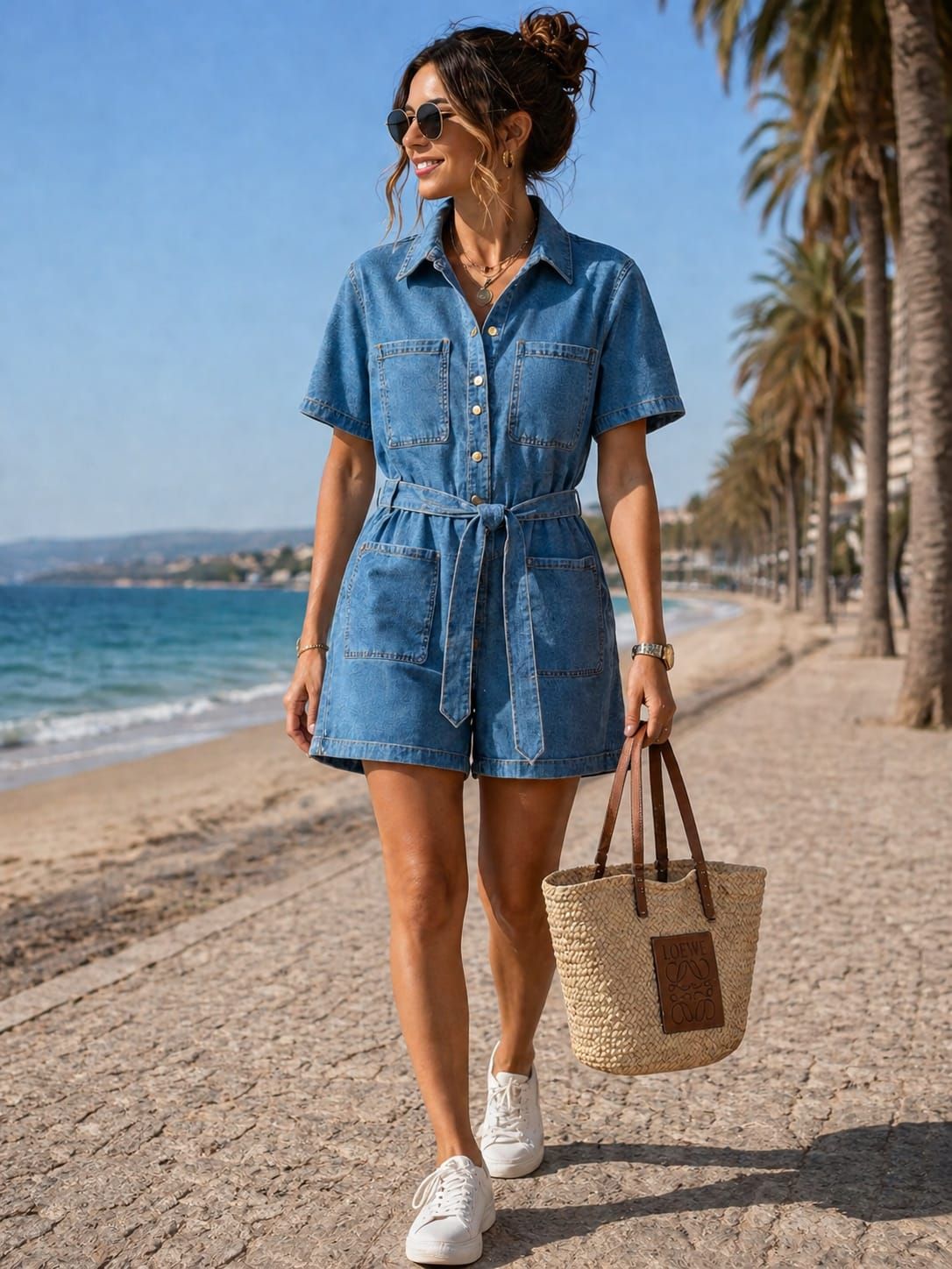 Enterizo Denim Breeze – Azul Claro Enterizo Denim Breeze – Azul Claro