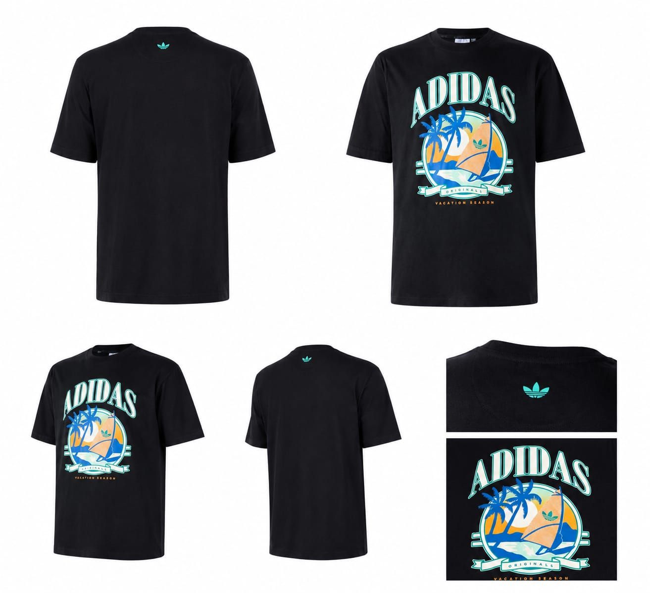 Camiseta Adidas RETRO HOLIDAY Black