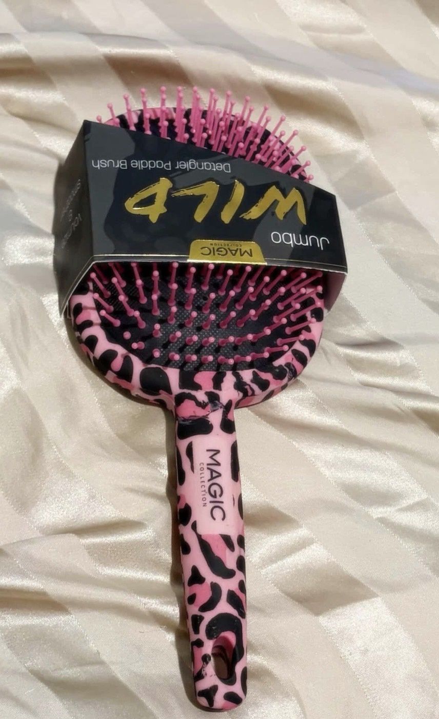 Jumbo detangler  brush, Jumbo brush: Pink &amp; blk