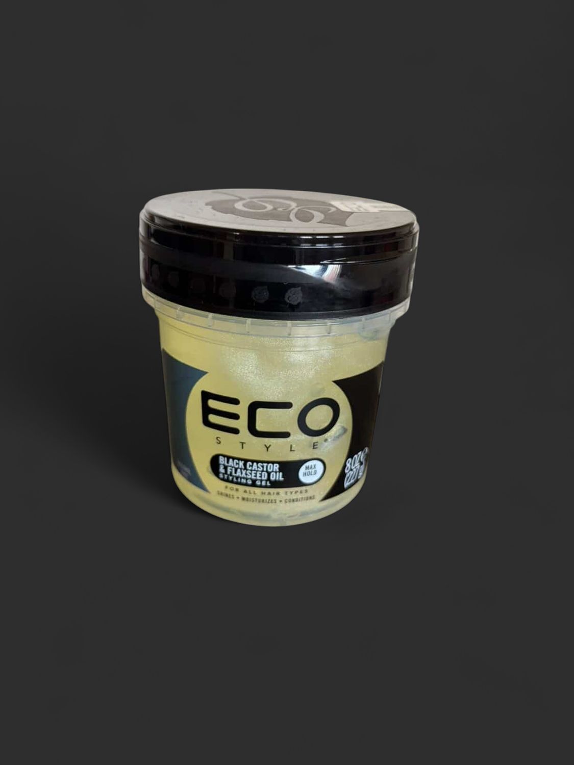 Eco Gel black castor &amp; flaxseed oil 8oz