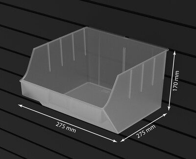StoreWALL Big Slot Bin (Black)