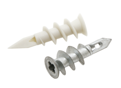 45mm Plasterboard Zinc/Nylon Anchor - Single Anchor