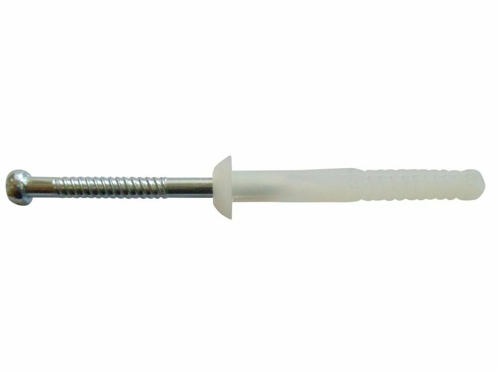 Mushroom Nail-In Anchors 6.5mm × 50mm (100 Pack)