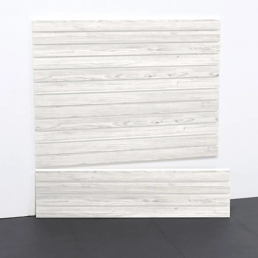 MKE Whitewood 1219mm Laminated PVC Slatwall
