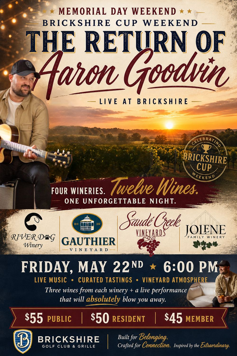 Wine Tasting Featuring Aaron Goodvin - Friday, May 22nd
