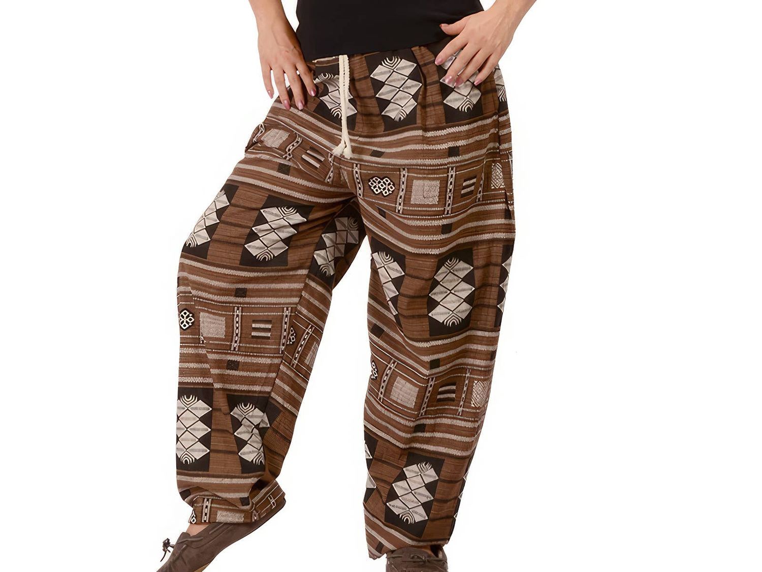 Cotton Ethnic Pattern Unisex Pants