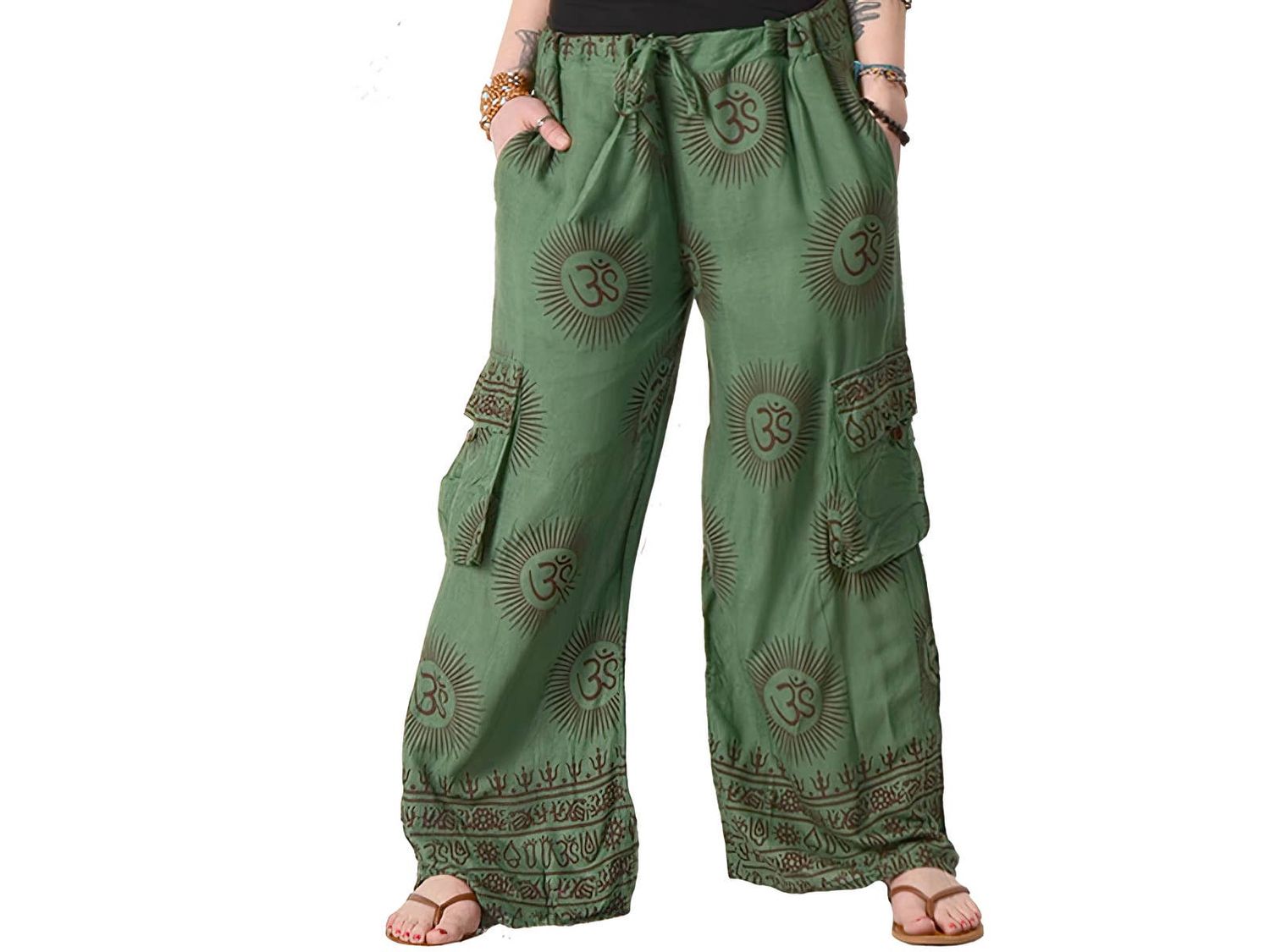 Om Shanti Print Unisex Cargo Pants