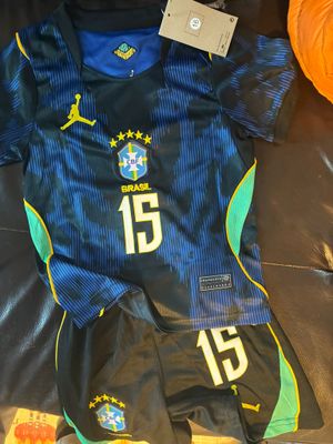 Brazil 2026 Away Kids Kit Jersey