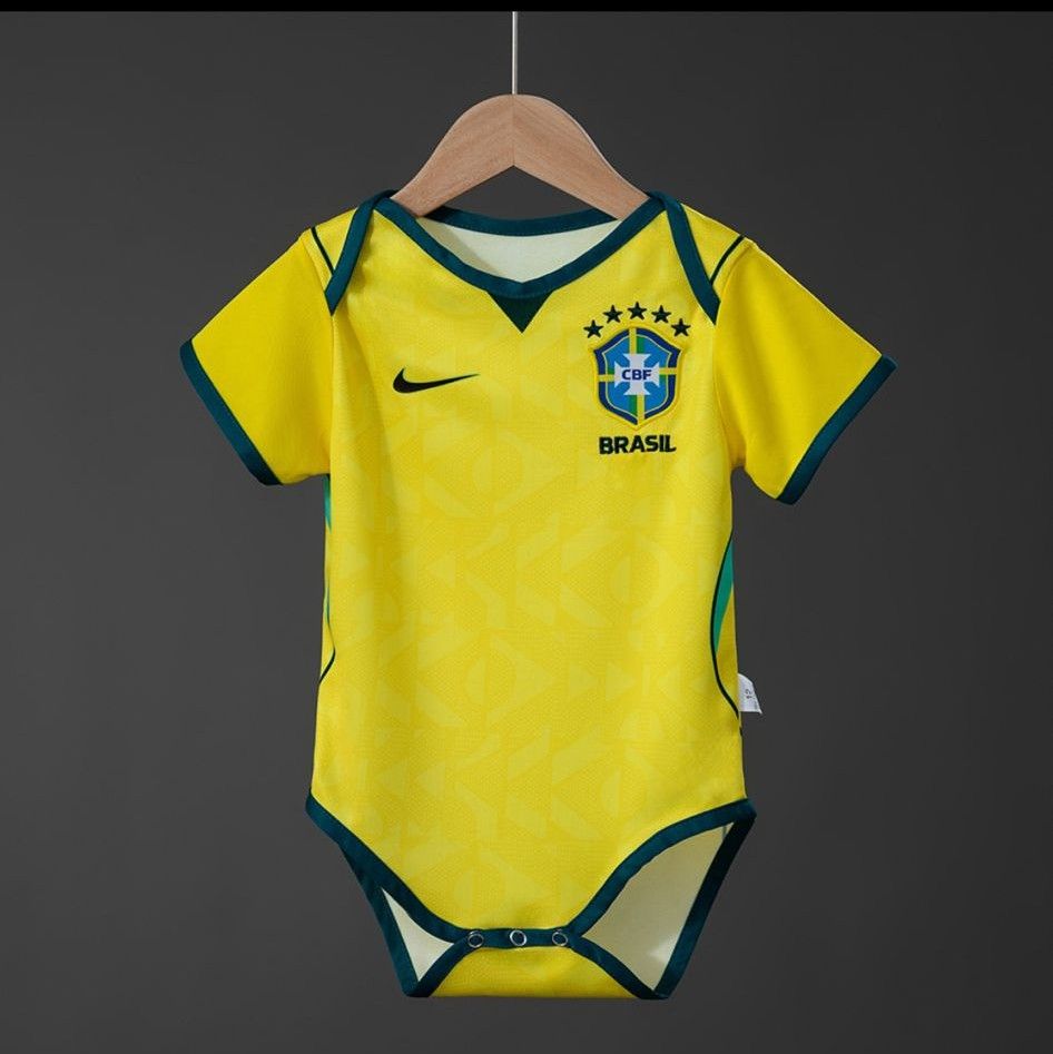 Brazil 2026 Away Kids Kit Jersey
