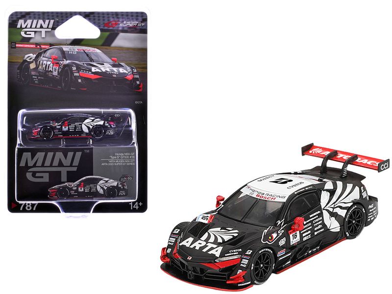 Honda NSX-GT "Type S" GT500 #16 Nirei Fukuzumi - Hiroki Otsu "ARTA" "Super GT Series" (2023) Limited Edition 1/64 Diecast Model Car by Mini GT Honda NSX-GT "Type S" GT500 #16 Nirei Fukuzumi - Hiroki Otsu "ARTA" "Super GT Series" (2023) Limited Edition 1/64 Diecast Model Car by Mini GT