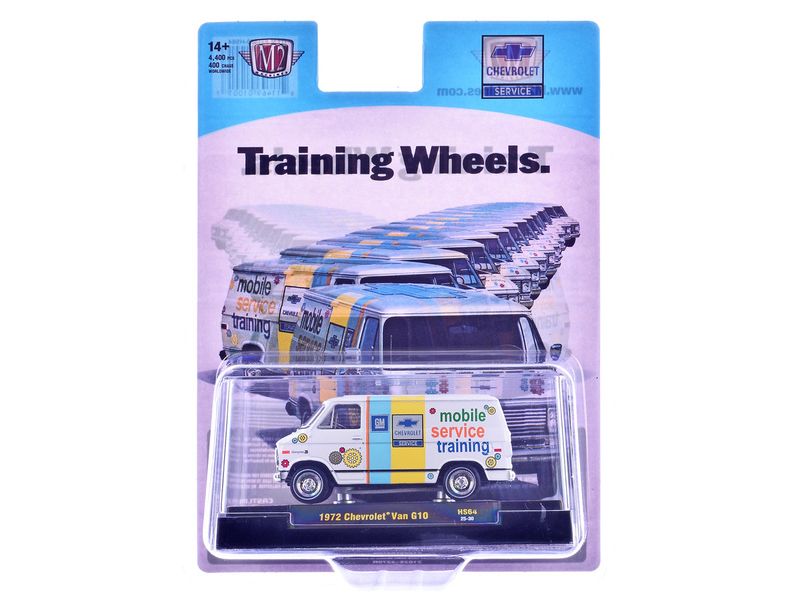 1972 Chevrolet G10 Van "Chevrolet Mobile Service Training" White with Graphics Limited Edition to 4400 pieces Worldwide 1/64 Diecast Model Car by M2 Machines 1972 Chevrolet G10 Van "Chevrolet Mobile Service Training" White with Graphics Limited Edition to 4400 pieces Worldwide 1/64 Diecast Model Car by M2 Machines
