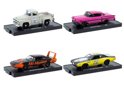 Auto-Drivers" Set of 4 pieces in Blister Packs Release 129 Limited Edition to 10000 pieces Worldwide 1/64 Diecast Model Cars by M2 Machines