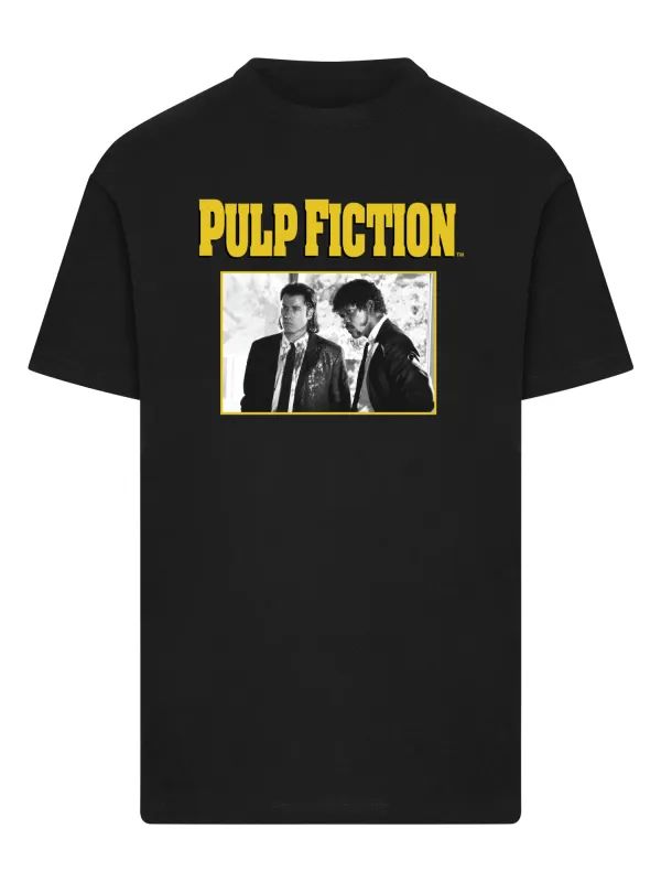 Men's T-Shirt Pulp Fiction Scenes Graphic Print Tee Black