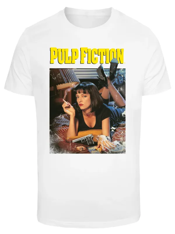 Pulp Fiction Mia Smoking Tee - White