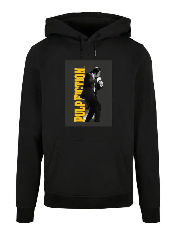 Pulp Fiction Men's Hoodie Vincent Vega Dancing Graphic Print - Black