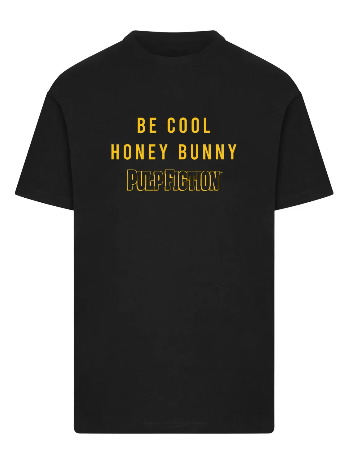 Men's T-Shirt Pulp Fiction Honey Bunny Graphic Print Tee Black