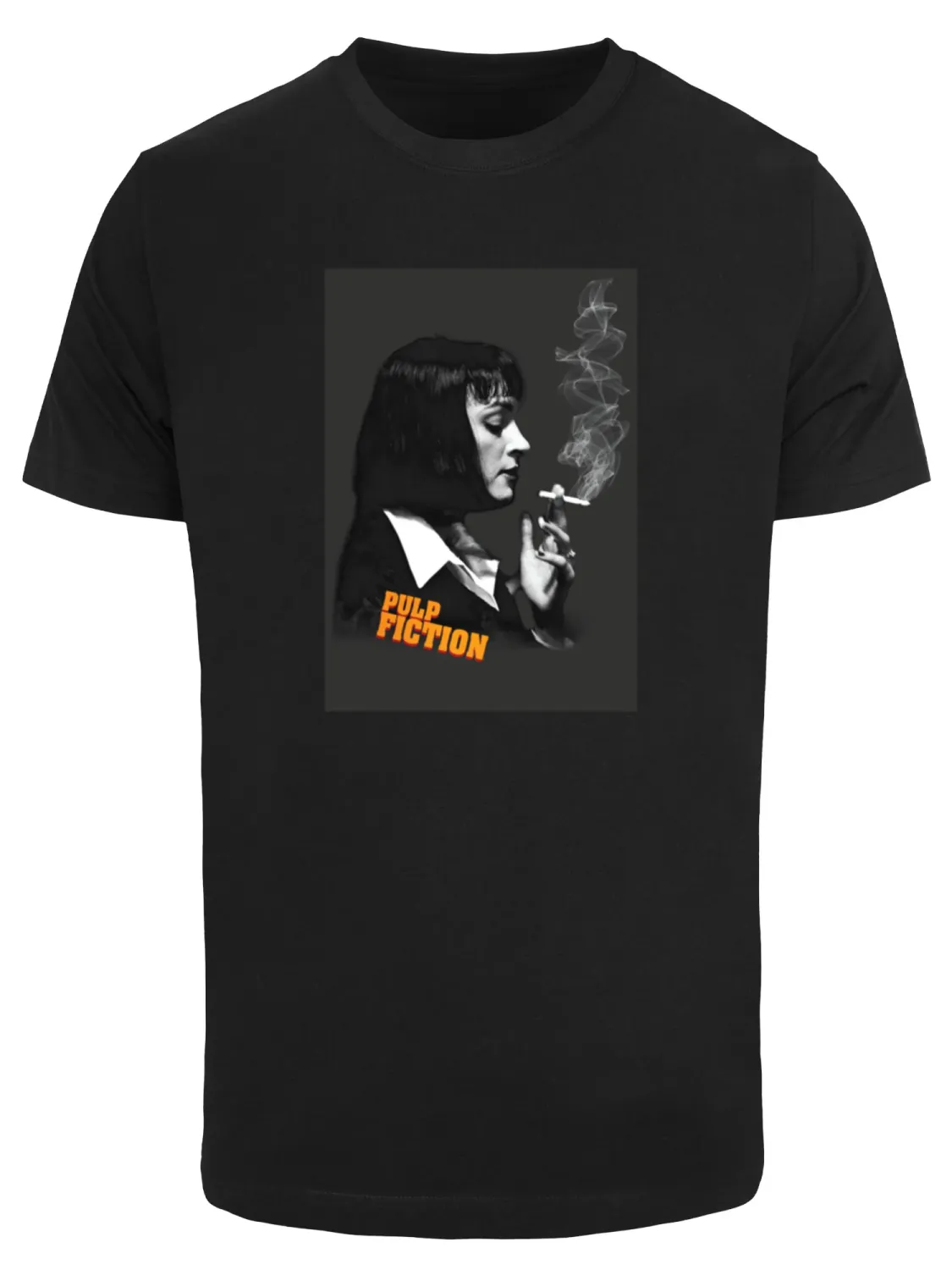 Pulp Fiction Men's T-Shirt Mia Side Profile Tee - Black