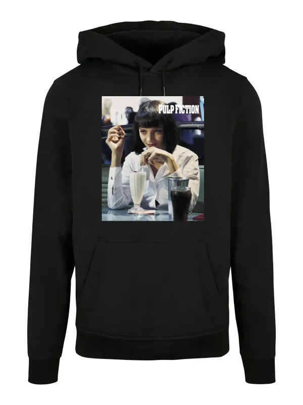 Pulp Fiction Men's Hoodie Mia Milkshake Graphic Print - Black