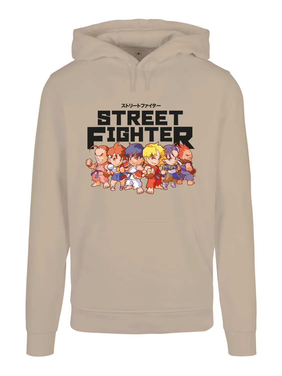 Men's Hoodie Street Fighter Logo 3.0 Graphic Print Hoodie Wet Sand