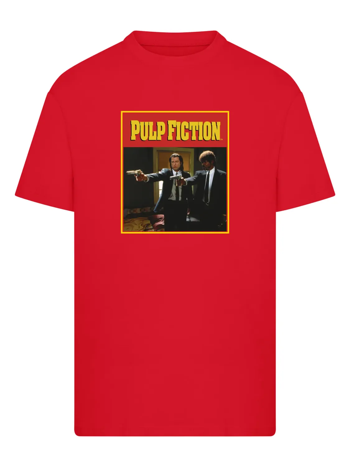 Men's T-Shirt Pulp Fiction Jules Graphic Print Tee Red