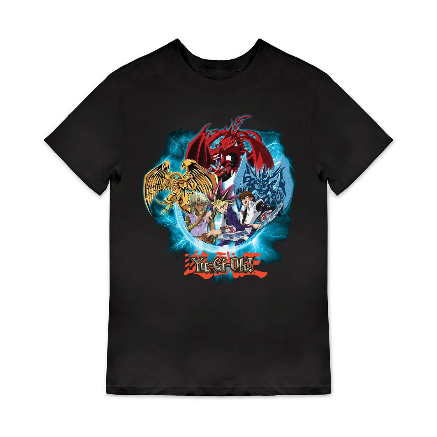 YU-GI-OH Triple Dragon Logo Men's Tee - Black
