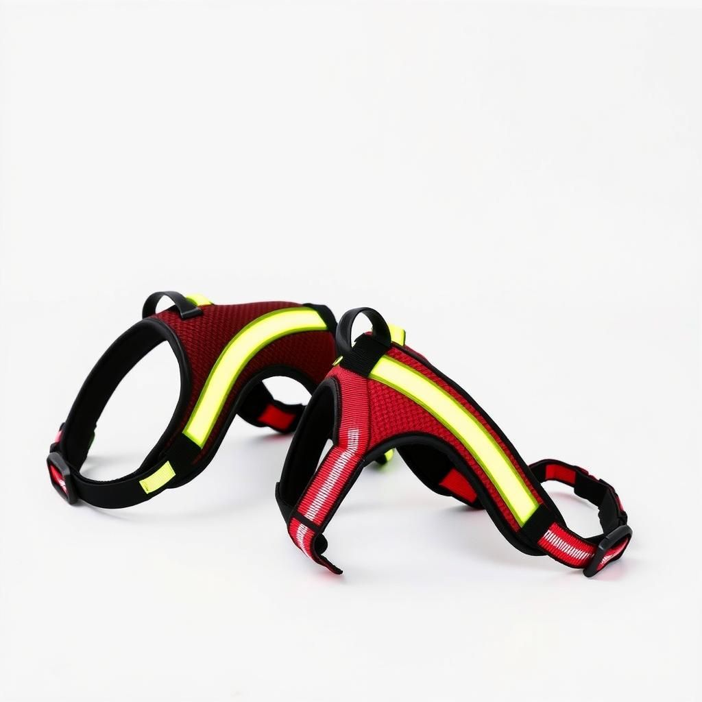 Czerwone szelki odblaskowe dla psa