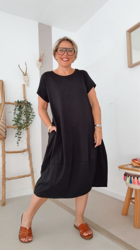 June zwart ballonkleed