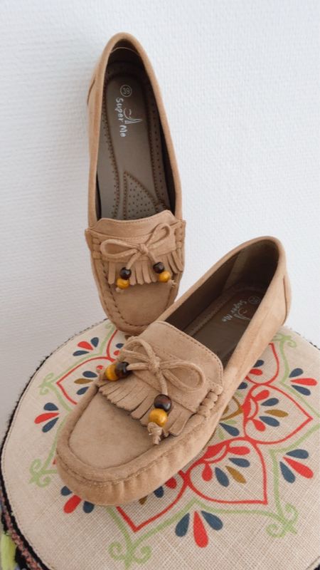 Bootschoen beige