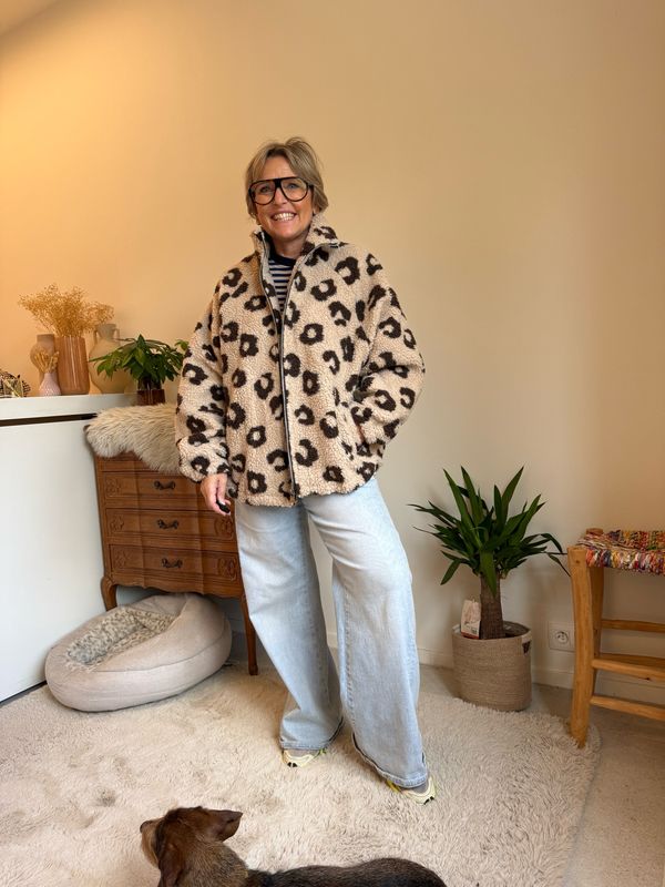 Teddy leopard print