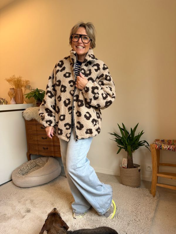 Teddy leopard print