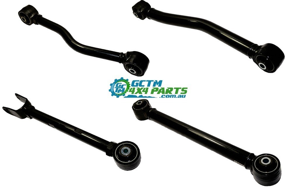JK JEEP ADJUSTABE FRONT AND REAR BLACKHAWK CONTROL AND TRAILING ARM KIT