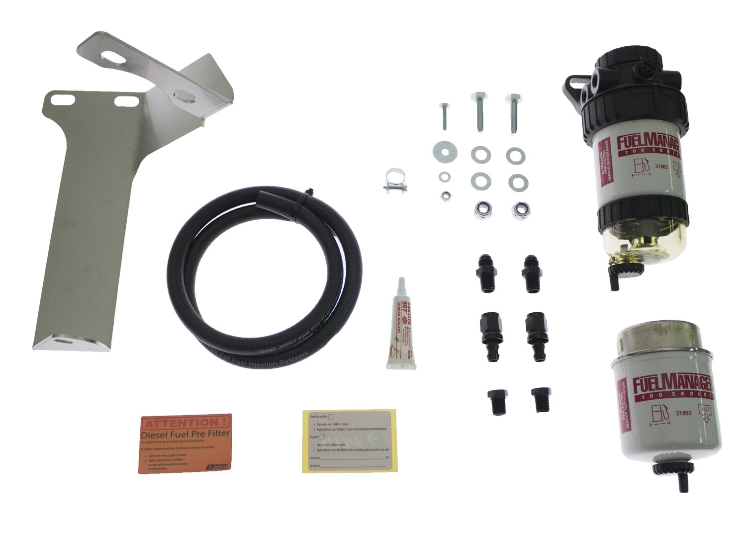 Diesel Pre Filter fuel  System Kit To Suit Toyota Prado 155 Series 1GD-FTV 2.8LTR FM623DPK