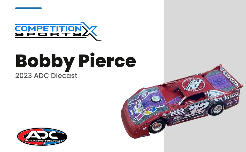 2023 Bobby PIerce 1/64 Diecast (Cancer Ribbon)