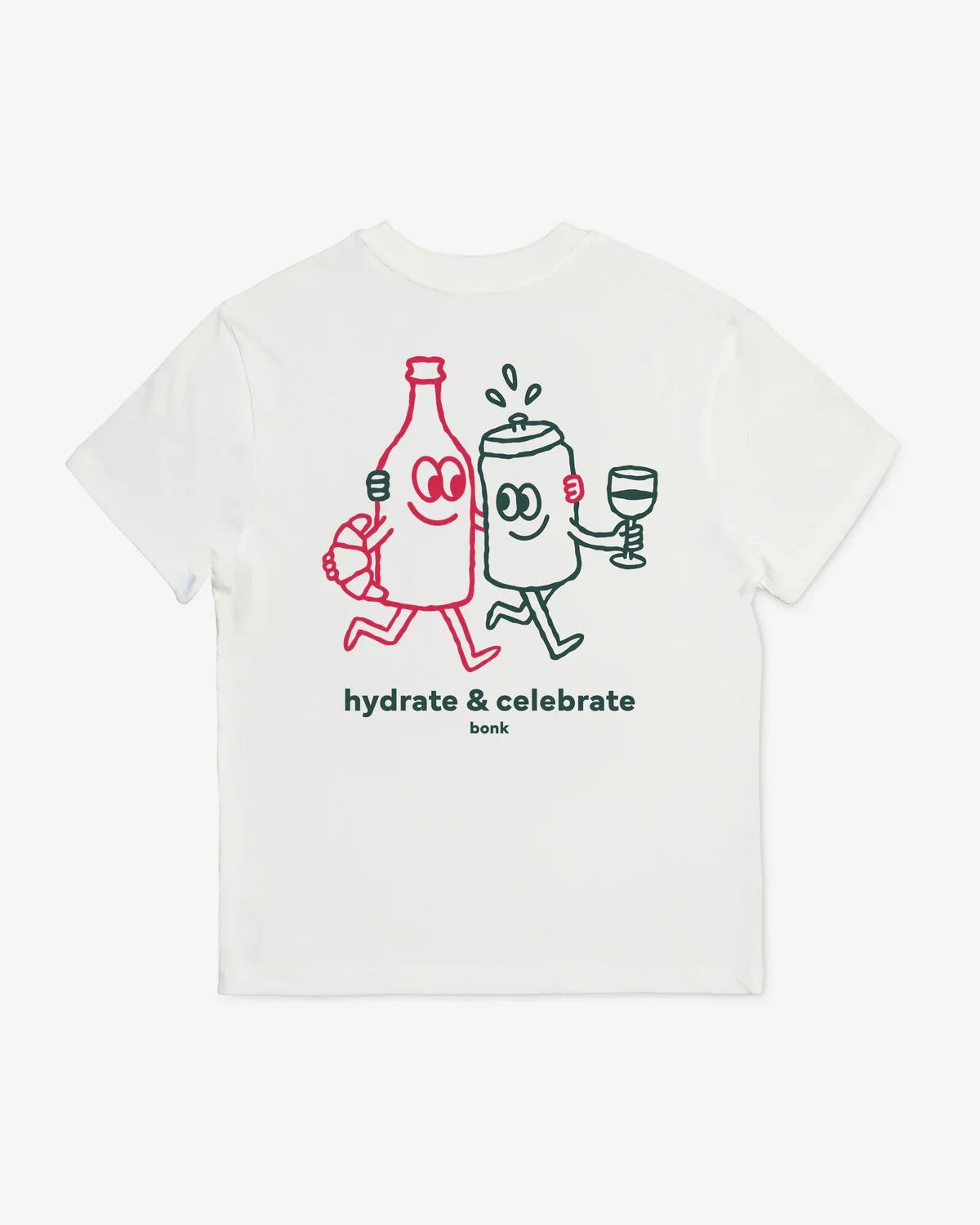 Bonk Hydrate Celebrate T-Shirt White S