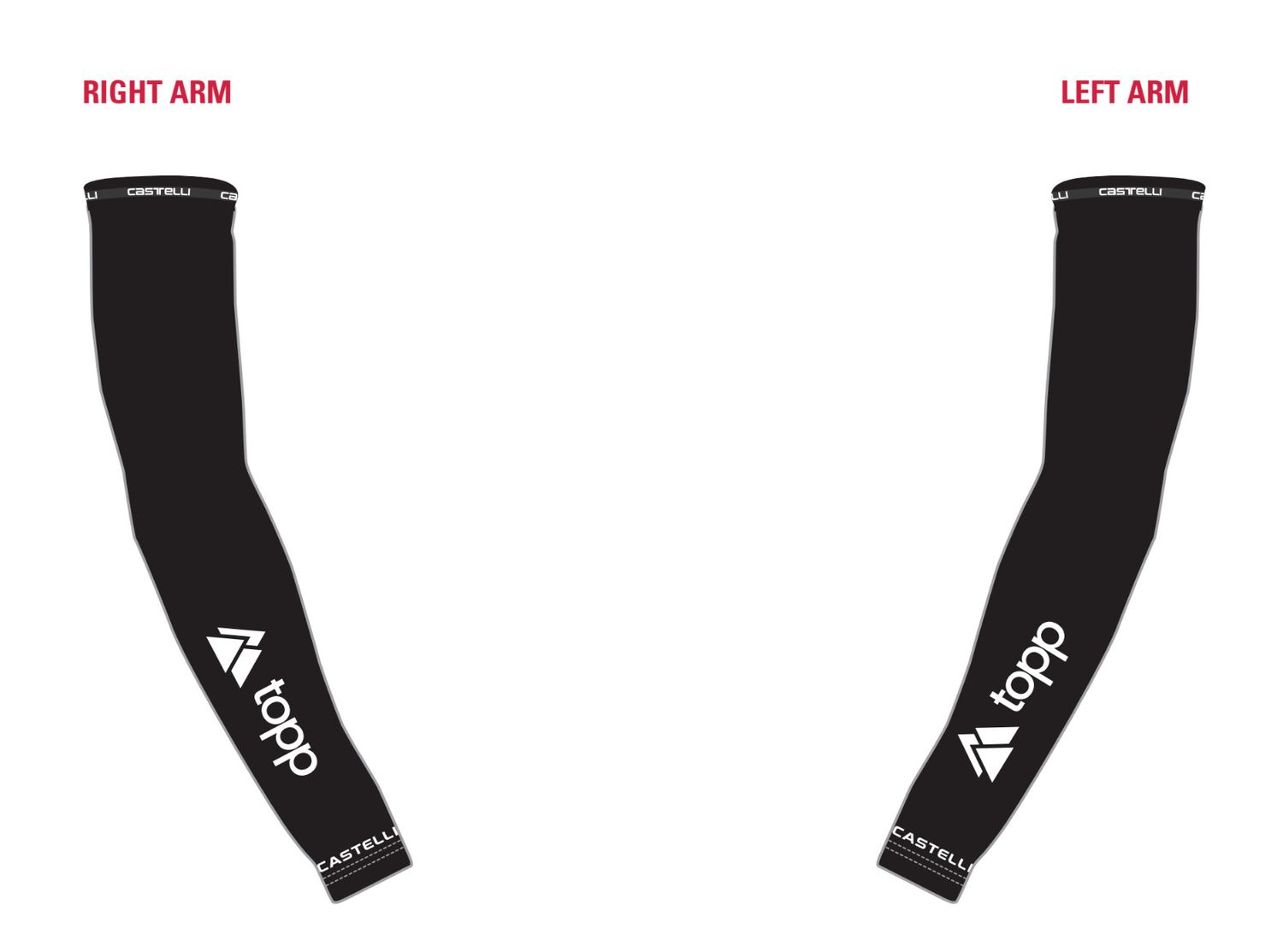 Topp x Castelli Team UPF+ Manchettes