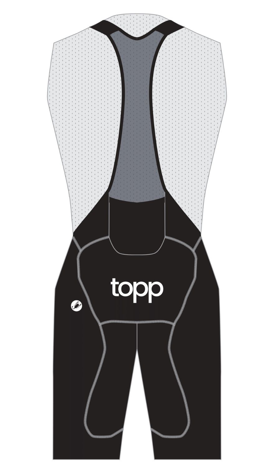 Topp x Castelli Bib Free Aero Race S Homme
